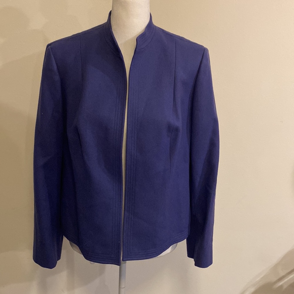 Pendleton open front vintage blue wool blazer size M